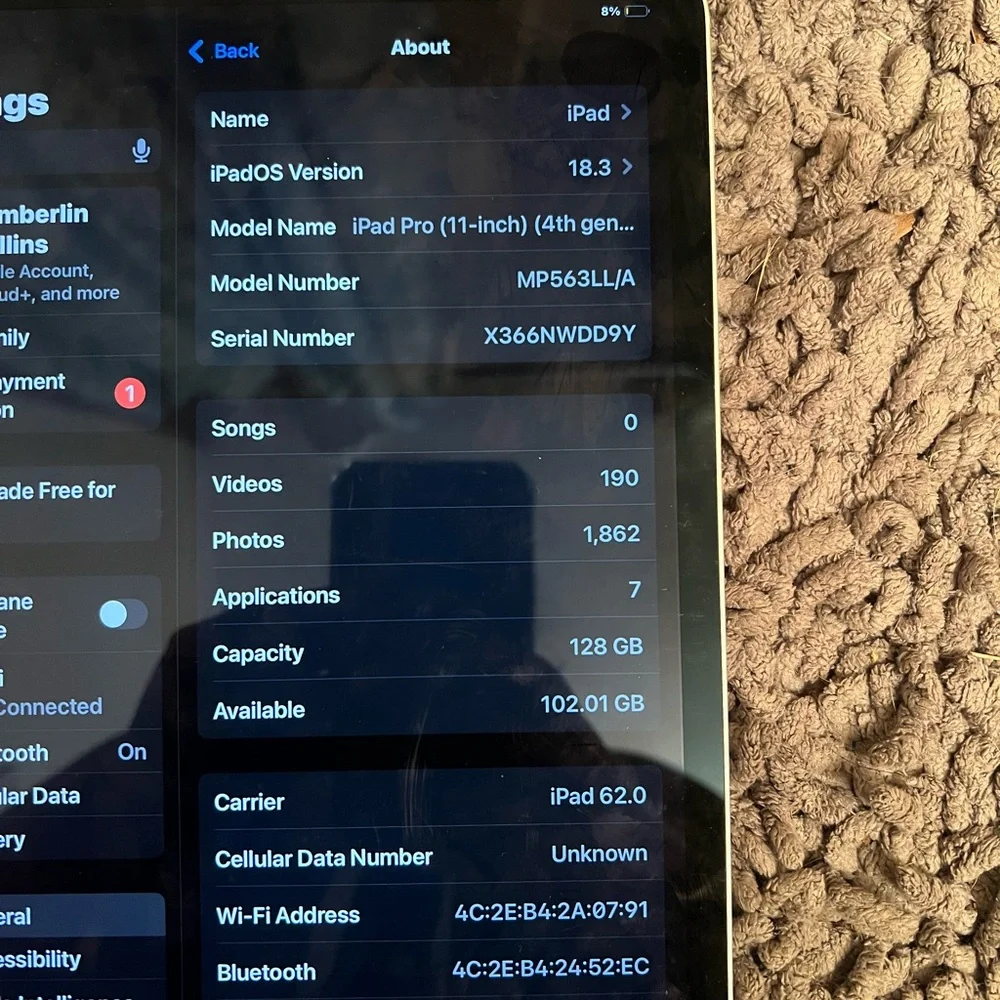 iPad Pro 11 (4th Gen) Apple Silver Tablet Modern Design